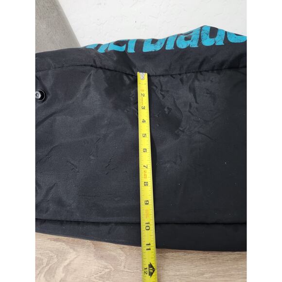 Vintage ROLLERBLADE 1990s Retro Duffle Bag Travel Overnight Purple Black Teal - Picture 13 of 13